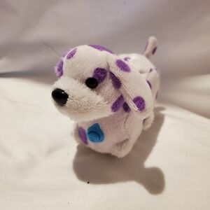Zhu Zhu Puppies Pet Puppy Dog Purple‎ White Interactive Play Doesnt Move